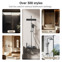 Ensemble de mitigeur de douche 4 fonctions à affichage numérique et touches piano, contrôle eau chaude/froide, pour salles de bain domestiques – Vente directe usine