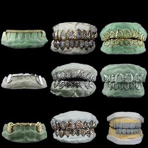 Grillz en Moissanite Diamant, Taille Ronde Brillante, Bijoux Hip Hop de Luxe, Accessoire Dentaire Tendance, Cadeau de Créateur - Product Image 5