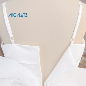 MQATZ Vestidos de Fiesta para Niñas Estilo Europeo y Americano, Vestidos Blancos con Tirantes y Lazos Grandes - Product Image 6