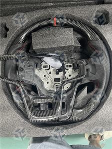 Volante Deportivo de Fibra de Carbono Perforada con Costuras Blancas para <span class=keywords><strong>Ford</strong></span> <span class=keywords><strong>Mustang</strong></span> - Product Image 5