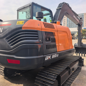 รถขุดไฮดรอลิก 8 ตัน รุ่น DX80D พร้อมหัวเจาะ ขาย - Product Image 1