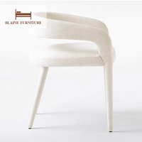 Vente en gros d'usine de chaises de salle à manger de luxe en tissu éponge haute densité meubles de chaises de restaurant
