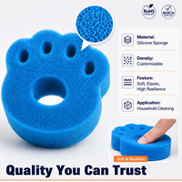 Éponge de nettoyage en silicone réutilisable pour cuisine, vente en gros d'usine