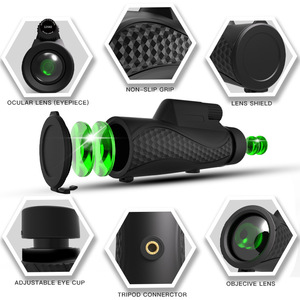 SUNCORE <b>Monocular</b> 12X42 High Power <b>Night</b> <b>Vision</b> With Tripod And Phone Mount For Outdoor Use - Product Image 5