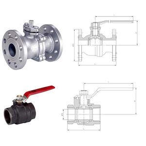 Billes de grafit solides pour garnissage de vannes en fonte, JIS10K/ANSI150, raccords BSPT/NPT/à brides, fonte ductile FCD450, base OEM BV-FCD, fonte ductile - Product Image 6