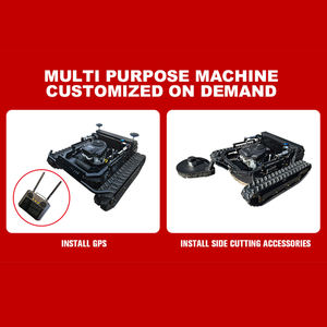 <span class=keywords><strong>Tondeuse</strong></span> à gazon montée sur chenilles sans fil à télécommande, haute efficacité, bricolage - Product Image 5