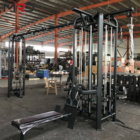 Máquina de entrenamiento funcional de 5 estaciones MRD, gimnasio multifuncional con cable cruzado, entrenamiento de fuerza con pesas, acero recubierto de caucho, certificado ISO9001/CE