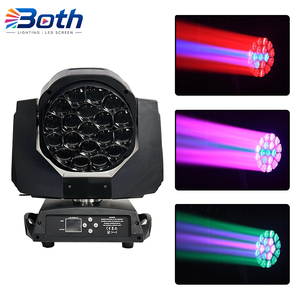 High Performance 19x15W Bee Eye Pixel LED Beam Wash Moving Head with DMX <b>Control</b> and Zoom - Product Image 1