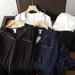 Vente <span class=keywords><strong>en</strong></span> gros : Vêtements de nuit <span class=keywords><strong>pour</strong></span> femmes grandes tailles <span class=keywords><strong>en</strong></span> modal, pyjamas couleur unie, tenues décontractées amples <span class=keywords><strong>pour</strong></span> la maison et le quotidien - Product Image 6