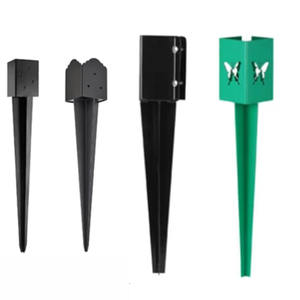 เสาเหล็กสำหรับงานหนัก 4x4 6x6 ขายดี, เสาไม้สำหรับรั้วสีดำ, เสาไม้ และเสาสมอ - Product Image 3