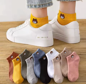 2026ZP Vente <span class=keywords><strong>en</strong></span> gros de chaussettes courtes à motifs d'animaux de dessin animé pour femmes, <span class=keywords><strong>en</strong></span> coton, <span class=keywords><strong>lot</strong></span> économique <span class=keywords><strong>en</strong></span> gros - Product Image 3