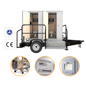 Toilette portable de luxe en Chine Toilettes mobiles Toilettes mobiles Remorque mobile avec douche Toilettes publiques Remorque - Product Image 5