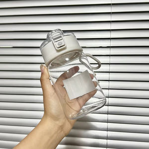 Gelas Anti jatuh transparan transparan, gelas promosi Anti jatuh dengan pemisah teh, cangkir siswa plastik sama, peralatan minum Promosi portabel - Product Image 6