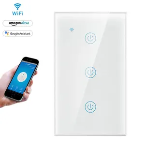 3 gang Tuya Light Smart Wifi Switch No Neutral