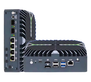 Mini PC Topton sin ventilador con Intel Ultra 5 125U, i7 1255U, i3 1215U, 3 puertos LAN de 2.5G, 3 puertos HDMI 2.0, 2 puertos COM RS232, ordenador industrial IoT. - Product Image 1