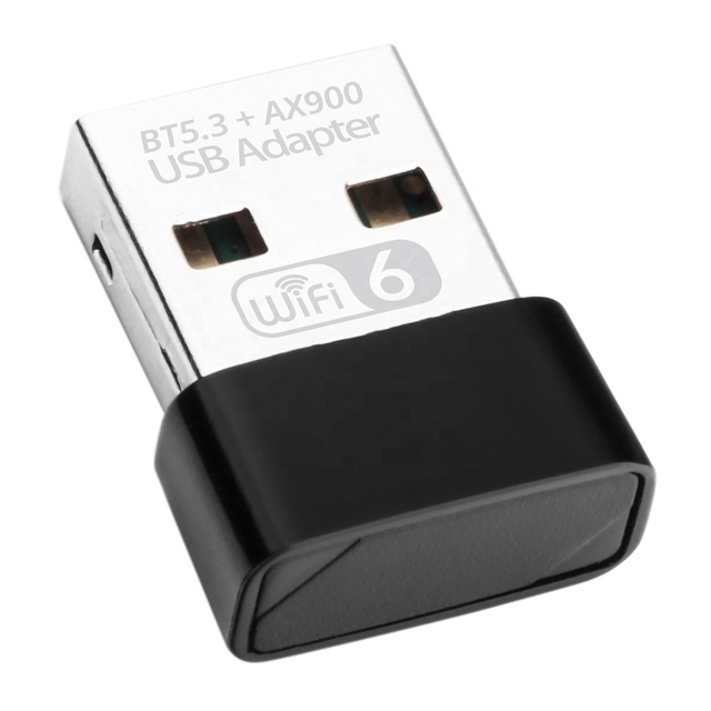 900Mbps Wifi 6 Adapter Dual Band BT5.3 Wifi 2-in-1 Combo Dongle USB2.0 WiFi 6 Network Wireless Wlan Receiver