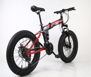 VTT Pliable Pas Cher 4.0 à Gros Pneus Cadre en Acier 26 Pouces Roues à Rayons Frein à Disque Vélo <span class=keywords><strong>de</strong></span> <span class=keywords><strong>Neige</strong></span> et Plage VTT 29" - Product Image 1