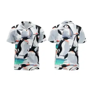 2023 Großhandel Sommer Panda gedruckt Aloha Custom Hawaiian Shirt Geeignet für den Urlaub