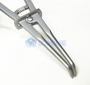 Strumenti dentali per il ripristino manuale dei denti in acciaio inossidabile pinza per morsetto in gomma punta diritta strumento per chirurgia chirurgica - Product Image 4