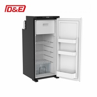 Nevera Portátil de Plástico de 92.9L y 80W con Compresor, de Una Sola Zona de Congelación, Bajo Ruido, 12V/24V DC, para Coche, Camping, RV y Barco