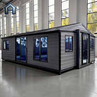 Maison conteneur préfabriquée personnalisée extensible, deux chambres, prix compétitif, maison conteneur pliable, maison conteneur 40 pieds