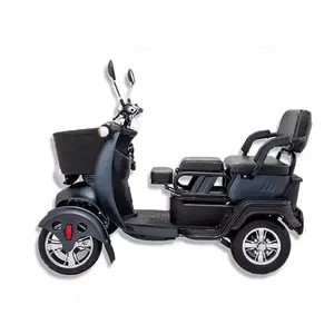 Best 4 Wheel Passenger Tricycle Two Seat 48v Electric Tricycle Bike For Adults And Old People