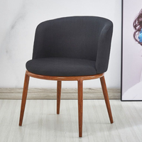 Chaise de salle à manger portable en velours capitonnée moderne pour la maison et les restaurants