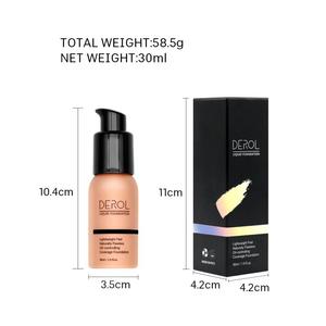 DEROL <span class=keywords><strong>TIKTOK</strong></span>-crema hidratante, corrector líquido, base BB, maquillaje, sin crueldad, brillante, resistente al agua, venta al por mayor - Product Image 4