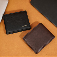 Dompet Pria Baellerry Slim Minimalis Fungsional dengan Resleting, Tempat Kartu, dan Kantong Koin, Bahan Kulit PU Berkualitas Tinggi