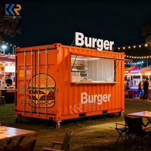 Restaurant <span class=keywords><strong>mobile</strong></span> en conteneur à vendre Conteneur de restauration rapide préfabriqué Café avec cuisine Afrique - Product Image 6