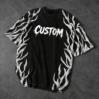 T-shirt en coton surdimensionné 230 g/m², vente en gros, t-shirt vintage, impression DTG, t-shirt personnalisé, streetwear pour hommes