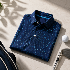 Camiseta de Polo de Golf Premium Personalizada para Hombre, Impresa, de Alto Rendimiento, que Absorbe la Humedad, para Clubes de Campo, Marca Privada, Fabricante OEM - Product Image 1