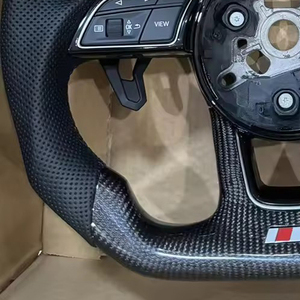 A1 A3 A4 A5 A6 A7 A8 TT Q3 <span class=keywords><strong>Q4</strong></span> Q5 Q7 Q8 R6 R8 S3 S4 S5 S6 RS3 RS5 RS6 Volant en fibre de carbone pour Audi Volant - Product Image 5
