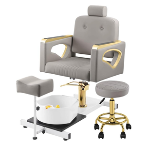 Z Hairdressing Salon Foot-Bath Pedicure Chair New-Style Height-Adjustable Swivel Foldable Multi-Functional <b>Massage</b> Spa <b>Sofa</b> - Product Image 2