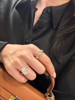 Joyería Fina, Oro Amarillo de 18K, Diamante Cultivado en Laboratorio Certificado por IGI, 0.5CT 1CT 1.5CT, Corte Redondo, VS-VVS, Anillo de Bodas
