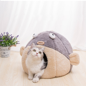 宠物窝冬季保暖封闭式猫床狗窝猫宠物用品龙猫造型宠物帐篷舒适洞穴 - Product Image 6
