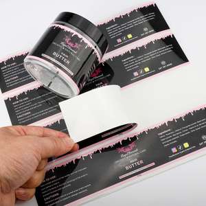 Etiquetas Adhesivas de Vinilo Acrílico Impresas Personalizadas con Estampado Dorado, Resistentes al Agua, para Logotipos, Cremas para el Cabello, Cremas para Ojos, Cosméticos - Product Image 2