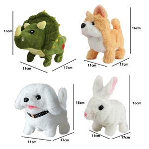 TOMMABO-Perro eléctrico divertido para niños, juguete <span class=keywords><strong>de</strong></span> peluche <span class=keywords><strong>de</strong></span> simulación para caminar hacia adelante, regalos para bebés, juguetes realistas para niños - Product Image 3