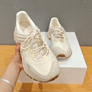 Baskets rétro en daim patchwork pour femmes, plateforme épaisse, antidérapantes, style randonnée, chaussures décontractées UGG, confortables, à lacets, pour la marche - Product Image 3