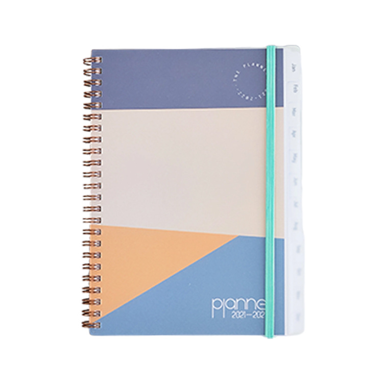 New arrival diary 2022 English coil notebook schedule book calendar customization notebook