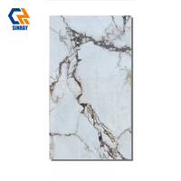 Carreaux en porcelaine 600x1200mm antibactériens, antidérapants, résistants aux acides, garantie 1 an, texture imitation pierre pour salle de bain et hôtel