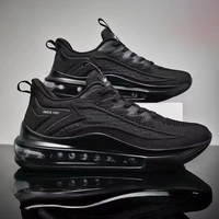 Vente directe d'usine, chaussures de course à coussin d'air pour hommes, respirantes, confortables, antidérapantes, baskets de sport à plateforme pour hommes