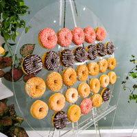 Support de présentation en acrylique pour beignets, pour comptoir de boulangerie, mariage