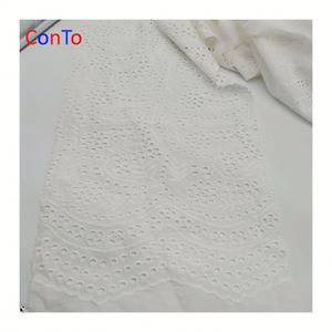 Tela de Algodón <span class=keywords><strong>Edda</strong></span> con Bordado de Encaje de Crochet, Nueva - Product Image 2