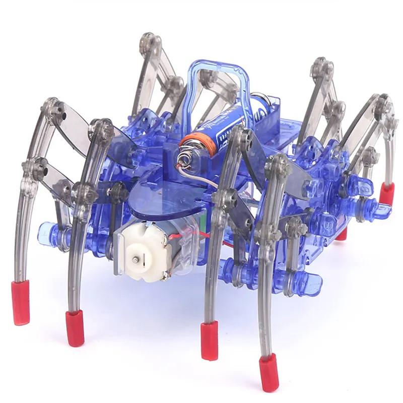 Electric assembly kit kids toys diy spider robot