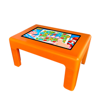 Mesa de Juego Inteligente Educativa de 32 Pulgadas o Android, Pantalla Táctil Capacitiva, Pantalla Dividida Interactiva, Multitáctil, Mesa de Centro