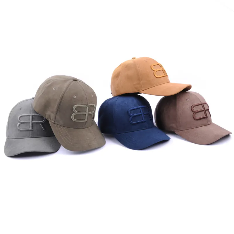 Multicolor suede baseball hat for wholesale, suede cap