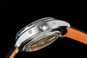 Montre automatique mécanique de luxe en acier inoxydable avec logo personnalisé, cadran lumineux à phases lunaires, haute qualité - Product Image 5