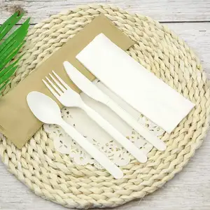 Hot Selling 100% Compostable Cutlery ECO FRIENDLY PRODUCTS Biodegradable CPLA Knife Spoon Fork Knife