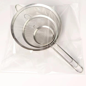 <span class=keywords><strong>Passoire</strong></span> à fruits et légumes en acier inoxydable, poignées en acier inoxydable de cuisine <span class=keywords><strong>professionnelle</strong></span>, maille extensible sur l'évier, <span class=keywords><strong>passoire</strong></span> perforée de 26CM - Product Image 4